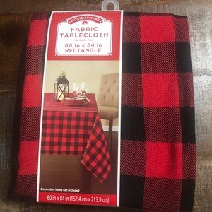 Buffalo check tablecloth
